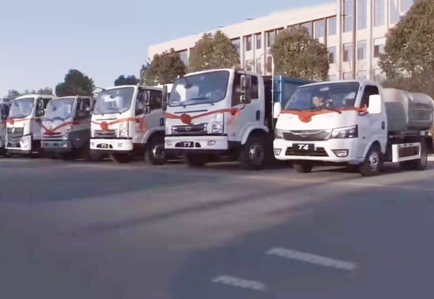 廣東政府招標(biāo)批量采購程力純電動(dòng)環(huán)衛(wèi)車