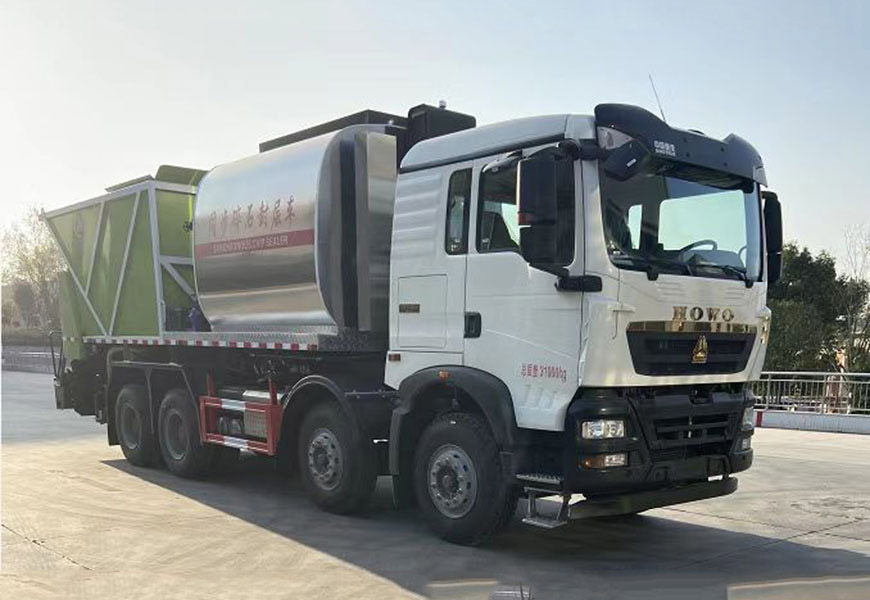 程力公路養(yǎng)護(hù)重汽豪沃前四后八同步封層車